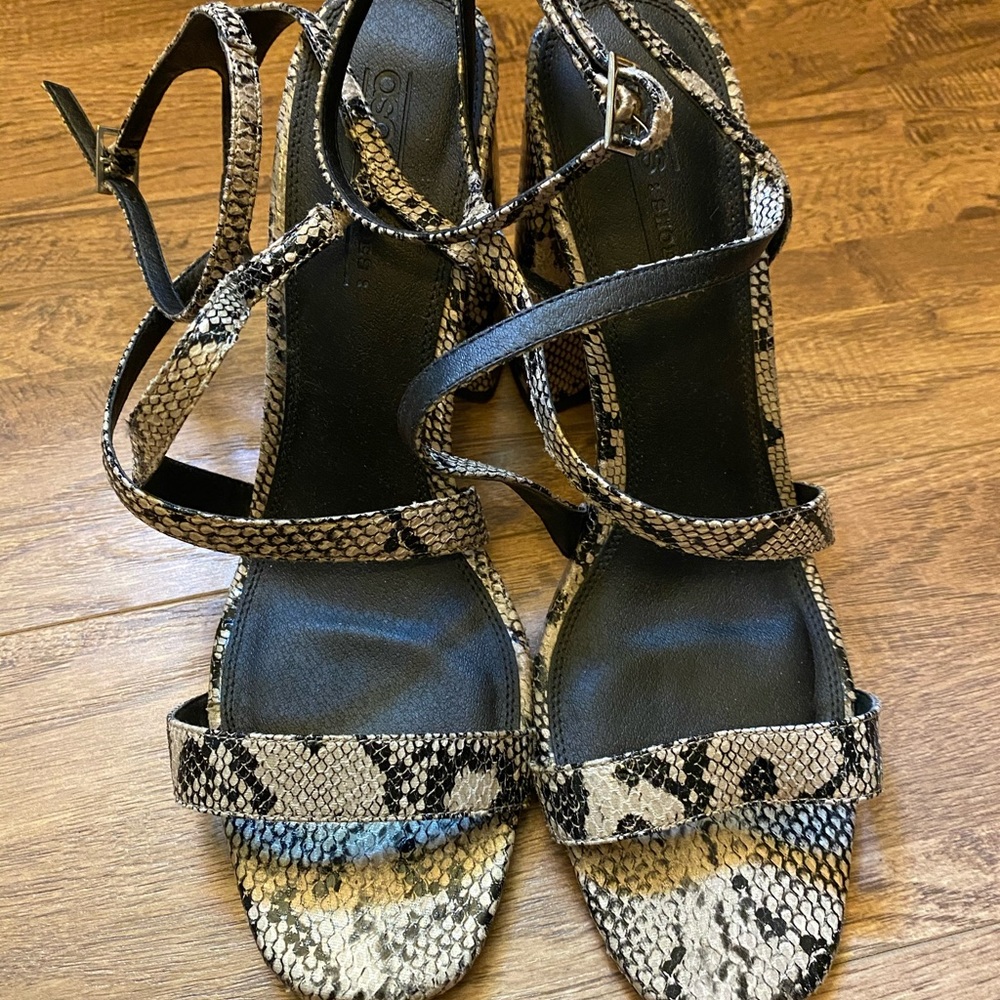ASOS snake print heels - women’s 10.5